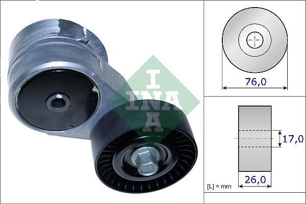 INA 534 0417 10 - Ремъчен обтегач, пистов ремък vvparts.bg