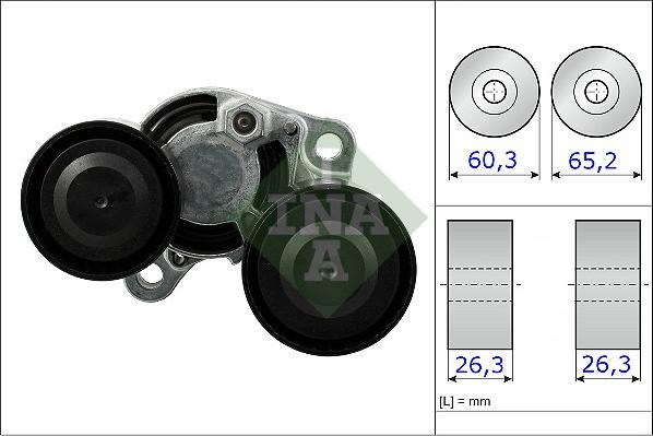 INA 534 0482 10 - Ремъчен обтегач, пистов ремък vvparts.bg