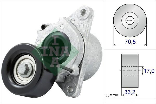 INA 534 0435 10 - Ремъчен обтегач, пистов ремък vvparts.bg