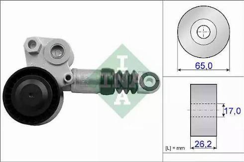 INA 534 0436 10 - Ремъчен обтегач, пистов ремък vvparts.bg