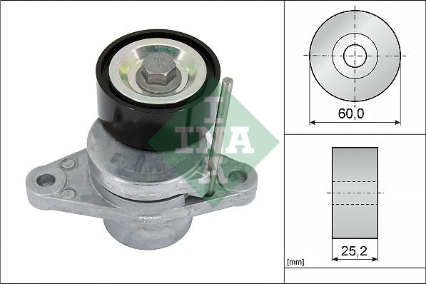 INA 534 0474 10 - Ремъчен обтегач, пистов ремък vvparts.bg