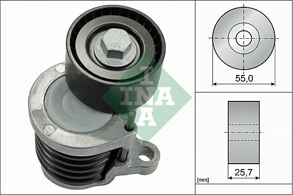 INA 534 0591 10 - Ремъчен обтегач, пистов ремък vvparts.bg