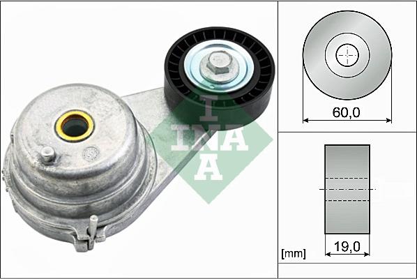 INA 534 0541 10 - Ремъчен обтегач, пистов ремък vvparts.bg