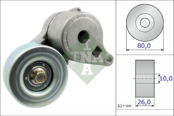 INA 534 0509 10 - Ремъчен обтегач, пистов ремък vvparts.bg