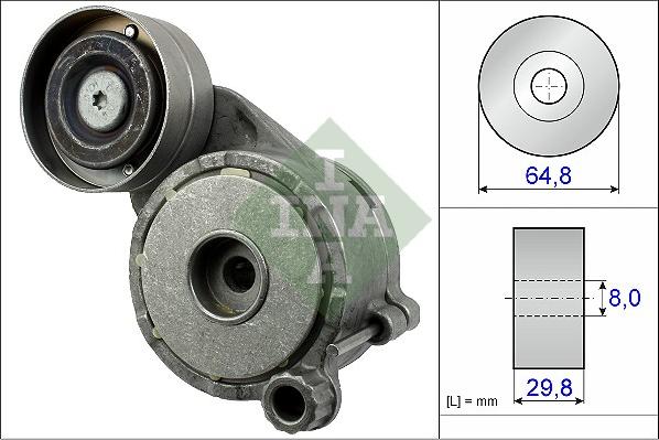 INA 534 0506 10 - Ремъчен обтегач, пистов ремък vvparts.bg