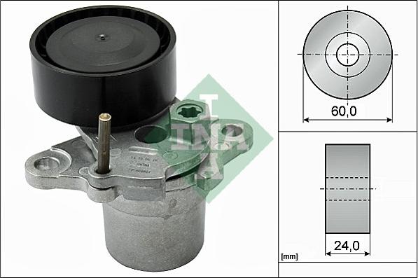 INA 534 0510 10 - Ремъчен обтегач, пистов ремък vvparts.bg