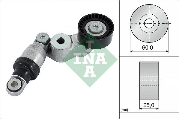 INA 534 0585 10 - Ремъчен обтегач, пистов ремък vvparts.bg