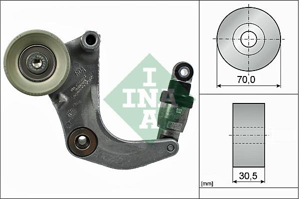 INA 534 0534 10 - Ремъчен обтегач, пистов ремък vvparts.bg