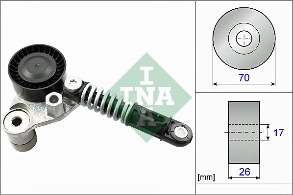 INA 534 0533 10 - Ремъчен обтегач, пистов ремък vvparts.bg