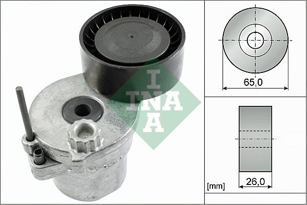 INA 534 0570 10 - Ремъчен обтегач, пистов ремък vvparts.bg