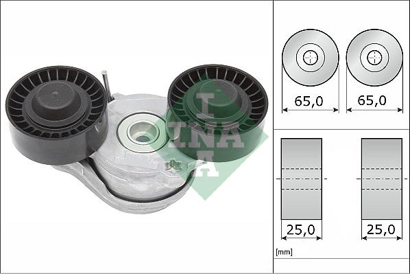 INA 534 0696 10 - Ремъчен обтегач, пистов ремък vvparts.bg