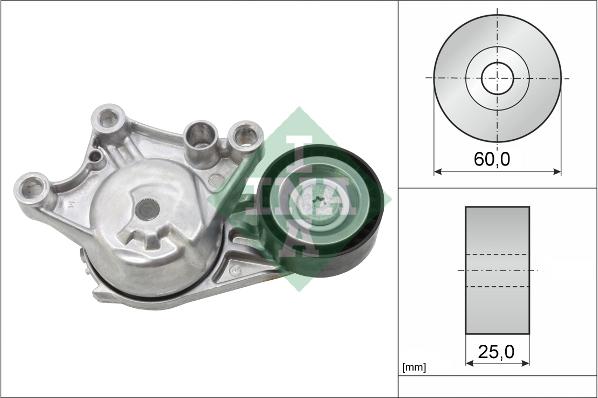 INA 534 0654 10 - Ремъчен обтегач, пистов ремък vvparts.bg