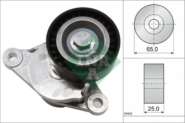 INA 534 0655 10 - Ремъчен обтегач, пистов ремък vvparts.bg