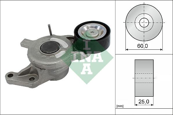 INA 534 0657 10 - Ремъчен обтегач, пистов ремък vvparts.bg