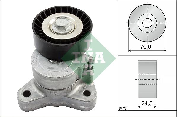 INA 534 0667 10 - Ремъчен обтегач, пистов ремък vvparts.bg