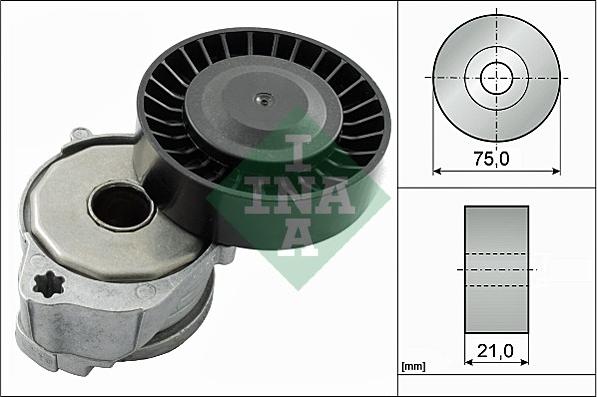 INA 534 0604 10 - Ремъчен обтегач, пистов ремък vvparts.bg