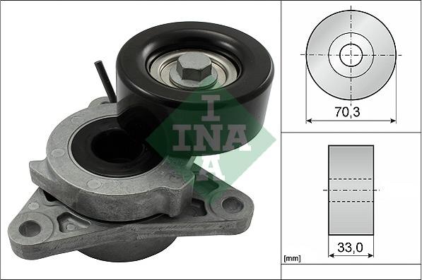 INA 534 0606 10 - Ремъчен обтегач, пистов ремък vvparts.bg