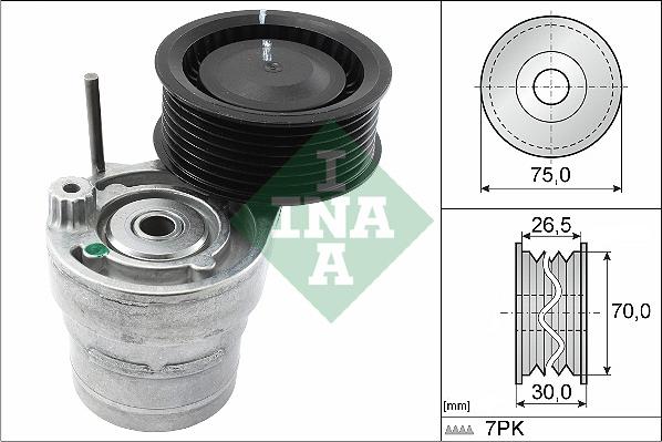 INA 534 0603 10 - Ремъчен обтегач, пистов ремък vvparts.bg