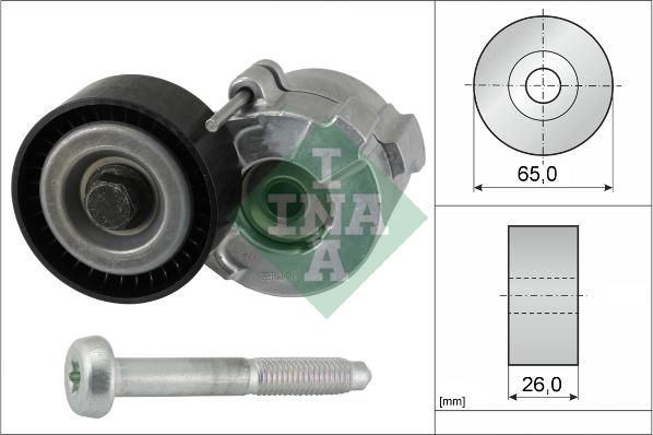 INA 534 0610 10 - Ремъчен обтегач, пистов ремък vvparts.bg