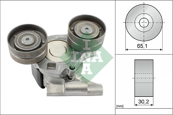 INA 534 0684 10 - Ремъчен обтегач, пистов ремък vvparts.bg