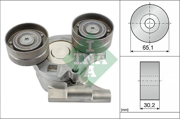 INA 534 0682 10 - Ремъчен обтегач, пистов ремък vvparts.bg