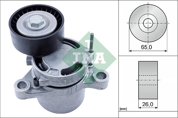 INA 534 0627 10 - Ремъчен обтегач, пистов ремък vvparts.bg