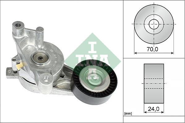 INA 534 0059 10 - Ремъчен обтегач, пистов ремък vvparts.bg