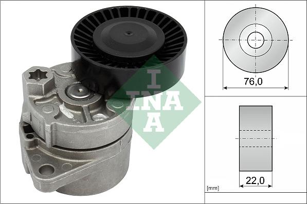 INA 534 0018 10 - Ремъчен обтегач, пистов ремък vvparts.bg