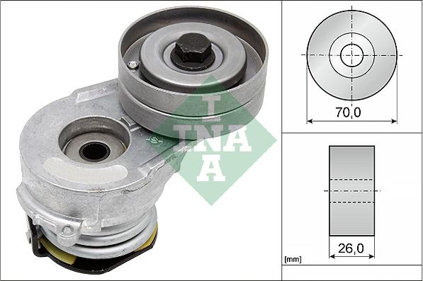 INA 534 0082 30 - Ремъчен обтегач, пистов ремък vvparts.bg