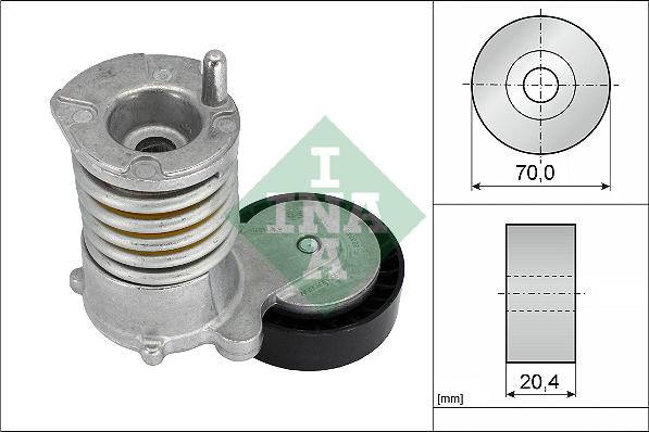 INA 534 0030 10 - Ремъчен обтегач, пистов ремък vvparts.bg