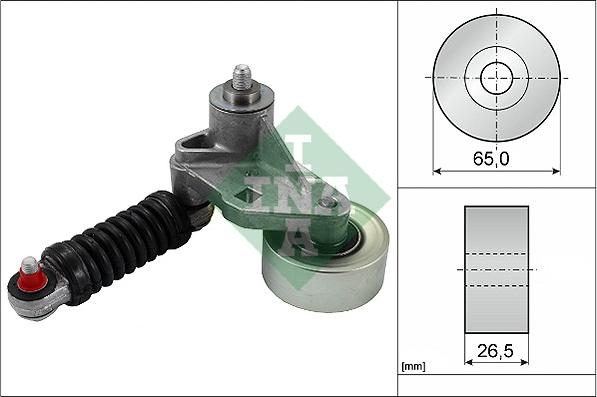 INA 534 0037 10 - Ремъчен обтегач, пистов ремък vvparts.bg