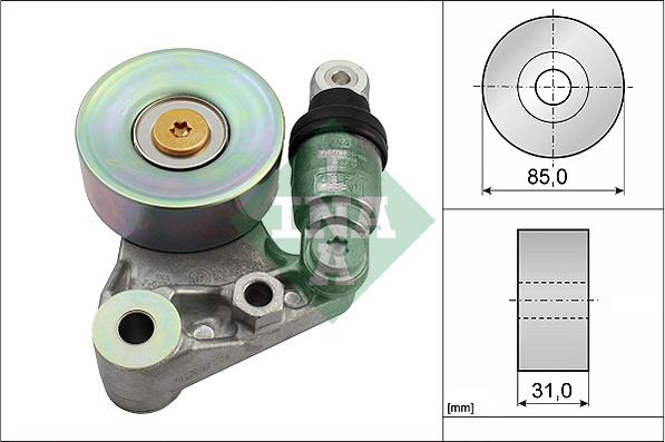 INA 534 0021 10 - Ремъчен обтегач, пистов ремък vvparts.bg