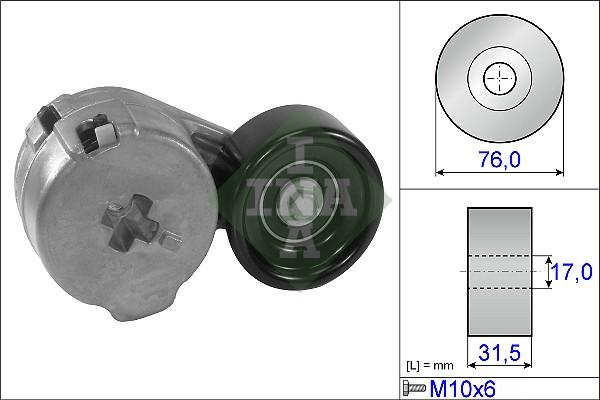 INA 534 0196 10 - Ремъчен обтегач, пистов ремък vvparts.bg