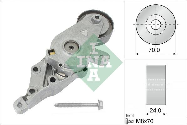 INA 534 0140 30 - Ремъчен обтегач, пистов ремък vvparts.bg