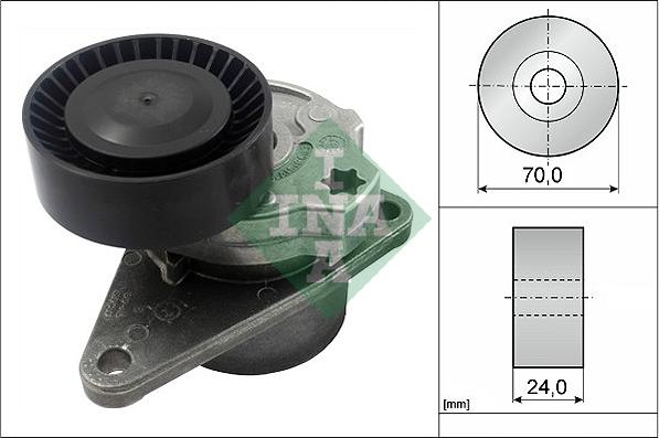 INA 534 0103 10 - Ремъчен обтегач, пистов ремък vvparts.bg