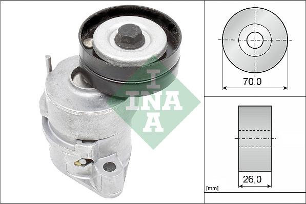 INA 534 0102 30 - Ремъчен обтегач, пистов ремък vvparts.bg