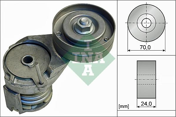 INA 534 0138 30 - Ремъчен обтегач, пистов ремък vvparts.bg