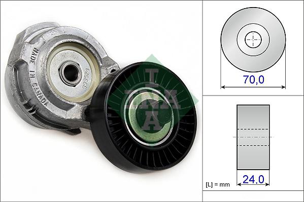 INA 534 0137 30 - Ремъчен обтегач, пистов ремък vvparts.bg