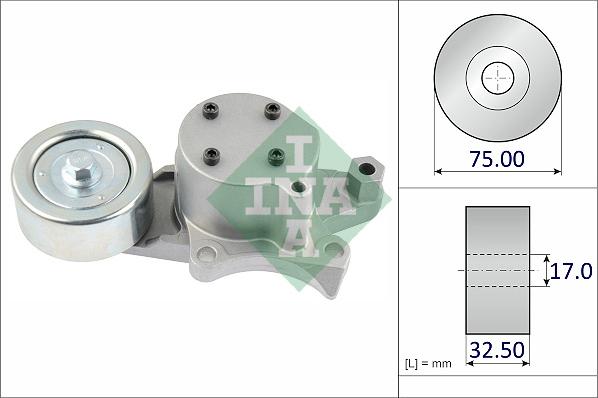 INA 534 0841 10 - Ремъчен обтегач, пистов ремък vvparts.bg