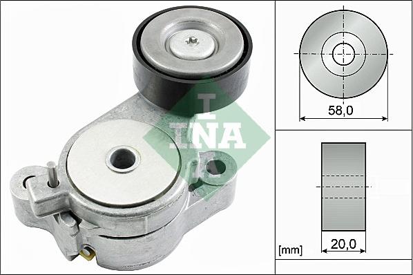 INA 534 0396 10 - Ремъчен обтегач, пистов ремък vvparts.bg