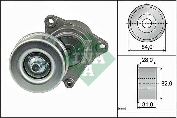 INA 534 0359 10 - Ремъчен обтегач, пистов ремък vvparts.bg