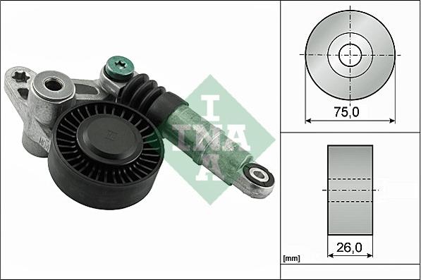 INA 534 0356 10 - Ремъчен обтегач, пистов ремък vvparts.bg