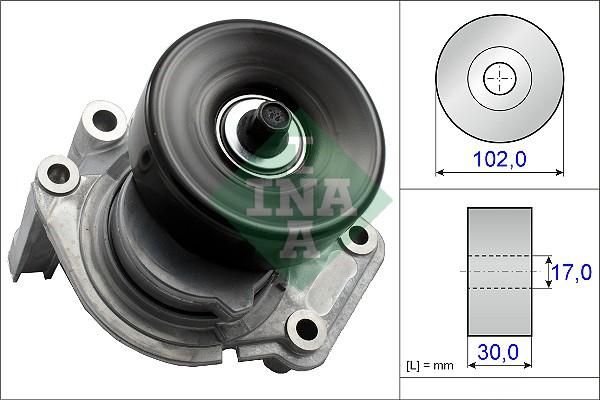 INA 534 0350 10 - Ремъчен обтегач, пистов ремък vvparts.bg