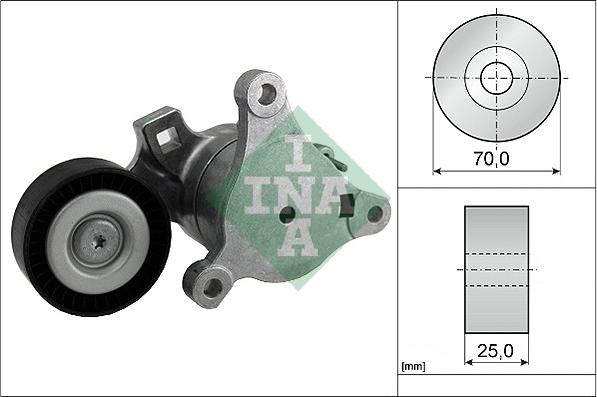 INA 534 0362 10 - Ремъчен обтегач, пистов ремък vvparts.bg