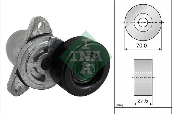 INA 534 0306 10 - Ремъчен обтегач, пистов ремък vvparts.bg