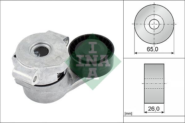 INA 534 0308 10 - Ремъчен обтегач, пистов ремък vvparts.bg