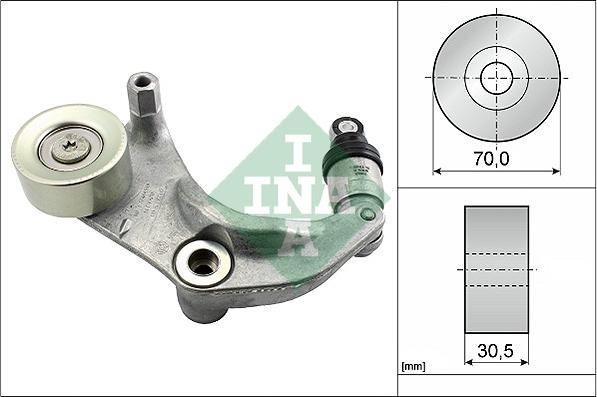 INA 534 0316 10 - Ремъчен обтегач, пистов ремък vvparts.bg