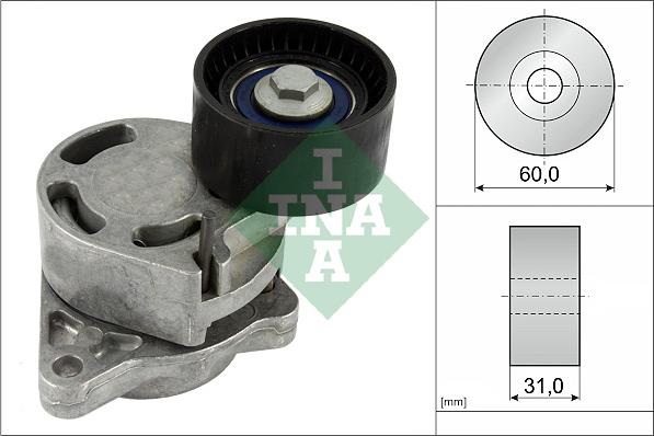 INA 534 0317 10 - Ремъчен обтегач, пистов ремък vvparts.bg