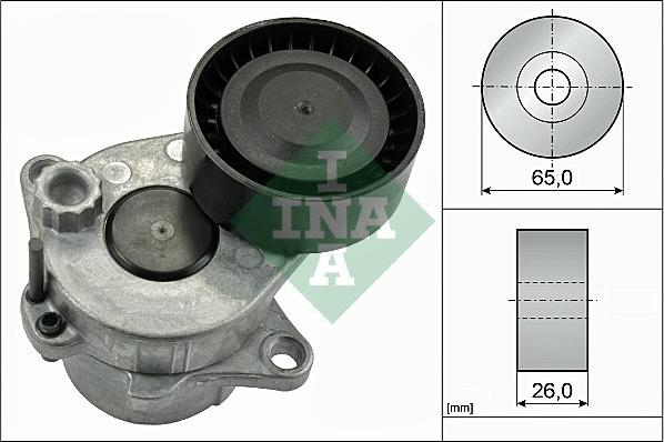 INA 534 0337 10 - Ремъчен обтегач, пистов ремък vvparts.bg