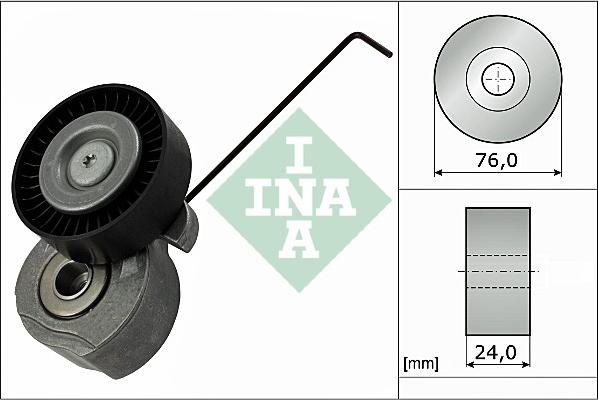 INA 534 0324 10 - Ремъчен обтегач, пистов ремък vvparts.bg